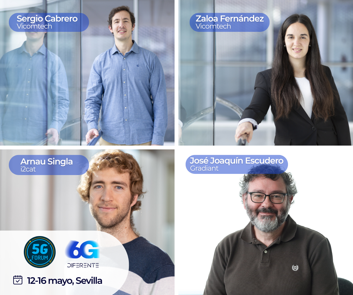 Vicomtech, i2cat, and Gradiant attend the eighth edition of the 5G Forum in Seville with their 6GDIFERENTE initiative